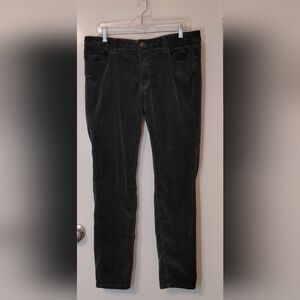 Black Corduroy Size 31/12 Curvy Skinny Inseam 27"  Made and Loved Loft